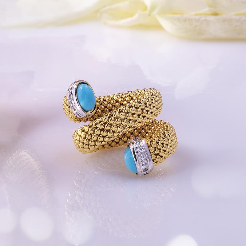 Turchese Cable Ring